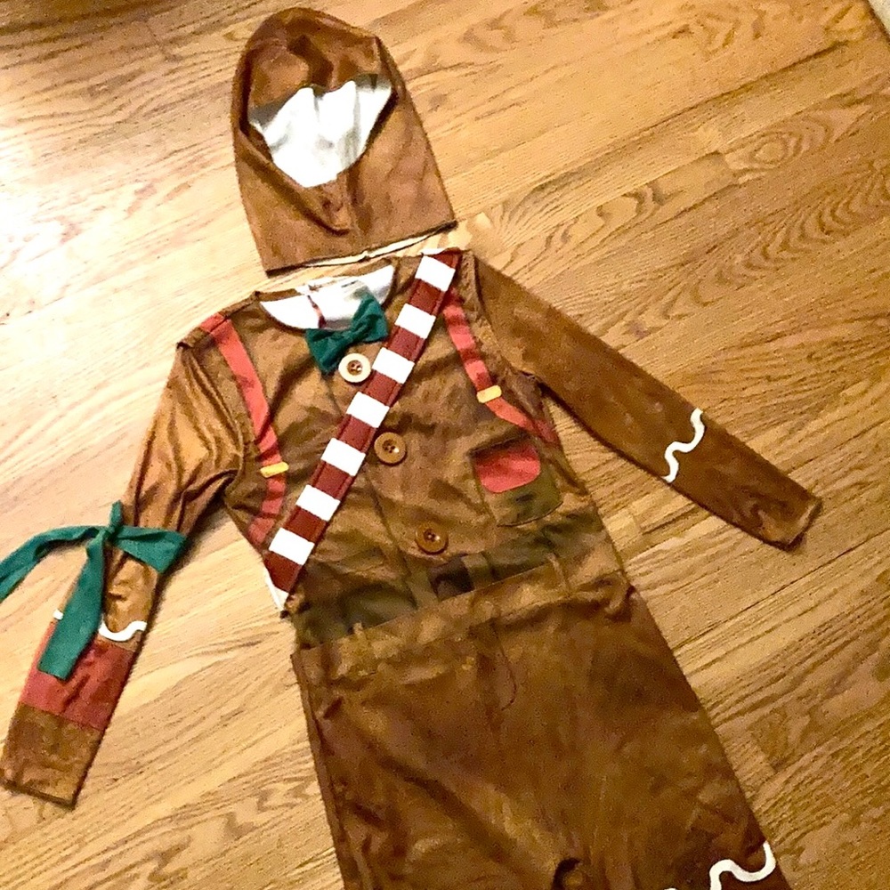 Kids Fortnite Gingerbread Merry Marauder Costume size large